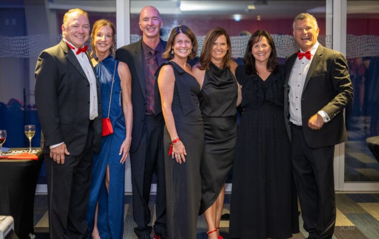 Group of guests in formal wear